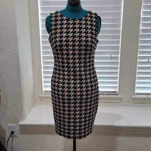Hounds Tooth Black and Tan dress